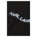 Šaty Karl Lagerfeld Jeans Klj Fitted Lslv Tee Dress Black