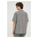 Bavlnená košeľa Lee pánska, šedá farba, voľný strih