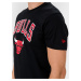 NBA Logo Chicago Bulls Triko New Era Čierna