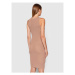 Pinko Úpletové šaty Recioto 1G167V Y77K Béžová Slim Fit