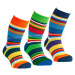 SOCKS4FUN Zimné ponožky W-3137-pruhy-2 k.2