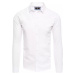 Biela elegantná jednofarebná pánska košeľa DX2480