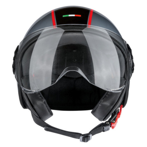 Sivé moto prilby