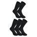 5PACK ponožky Styx vysoké bambusové čierne (5HB960) L