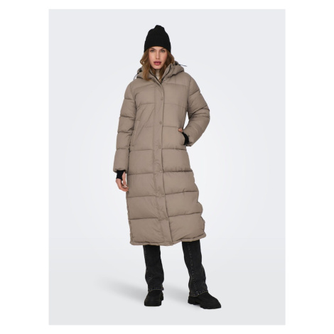 Beige women's quilted coat ONLY Ann - Women