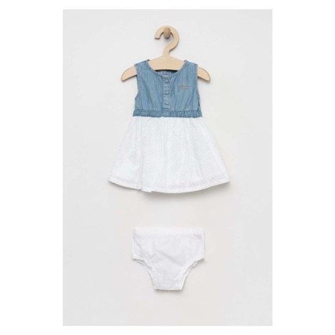 Šaty pre bábätká Guess mini, áčkový strih