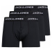 JACK & JONES Boxerky  čierna / biela