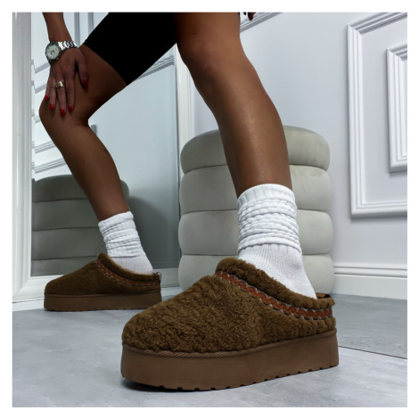 Camelová nasúvacia obuv iMóda