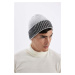 DEFACTO Men's Color Block Beanie