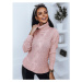 Dámsky dlhý sveter/šaty s rolákom v ružovej farbe