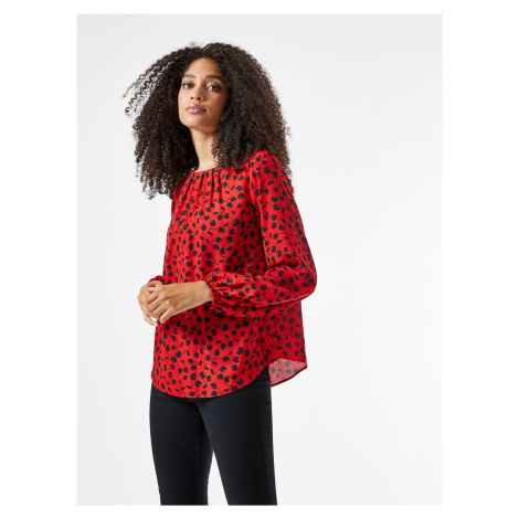 Red Patterned Free Blouse Billie & Blossom