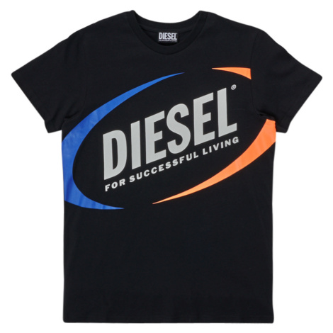 Diesel  MTEDMOS  Tričká s krátkym rukávom Čierna