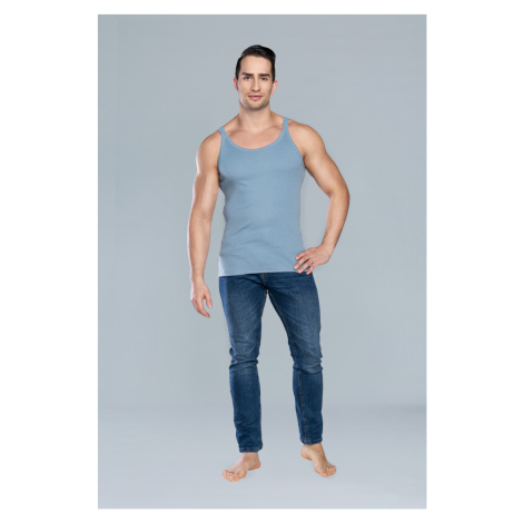 Paco tank top with narrow straps - grey Italian Fashion