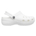 Dámske kroksy (rekreačná obuv) CROCS Classic Platform Clog W white