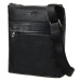 SEGALI Pánska kožená taška cez rameno Segali BRIJ-2343 čierna