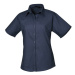 Premier Workwear Dámska košeľa s krátkym rukávom PR302 Navy -ca. Pantone 2766