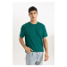 DEFACTO New Regular Fit Crew Neck Short Sleeve 100% Cotton Basic T-Shirt