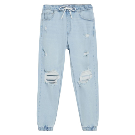 Bershka Džínsy  modrá denim