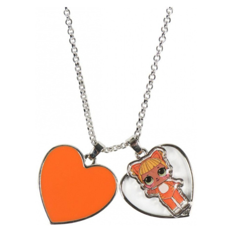 Dievčenský náhrdelník s príveskom L.O.L. Surprise Oranžový, 2500001118 Cerda