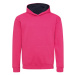 Just Hoods Detská mikina s kapucňou JH003J Hot Pink