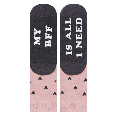 Sivo-ružové ponožky All I Need