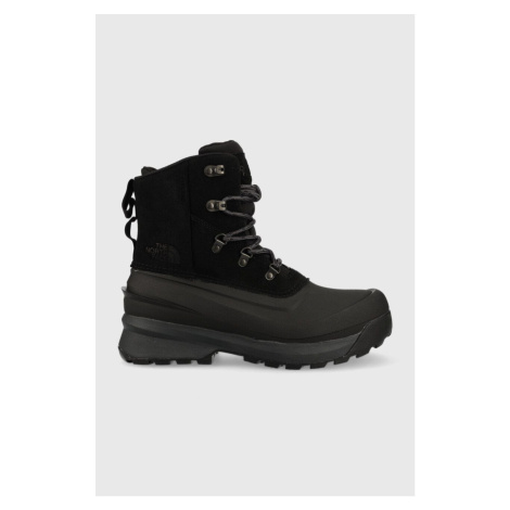 Snehule The North Face MEN S CHILKAT V LACE WP pánske, čierna farba, zateplené