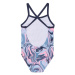 Dievčenské plavky COLOR KIDS Swimsuit Sporty, AOP, cerulean