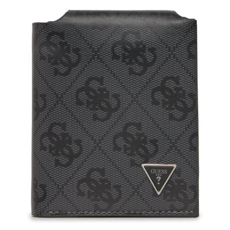 Guess Veľká pánska peňaženka Vezzola Leather Slg SMVELE LEA82 Čierna