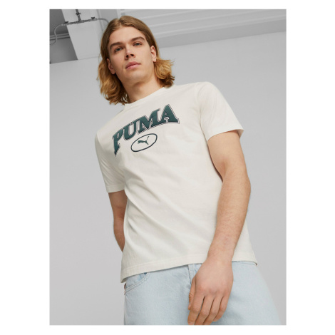 Cream Men's T-Shirt Puma Squad - Men