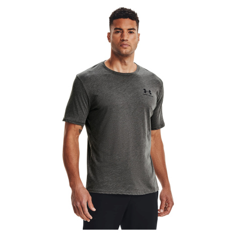 Tričko Under Armour Sportstyle Lc Ss Charcoal Medium Heather