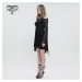 šaty DEVIL FASHION Gothic Dress with Tulle Sleeves