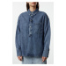 Trendyol Blue Accessory Detailed Oversize Denim Shirt