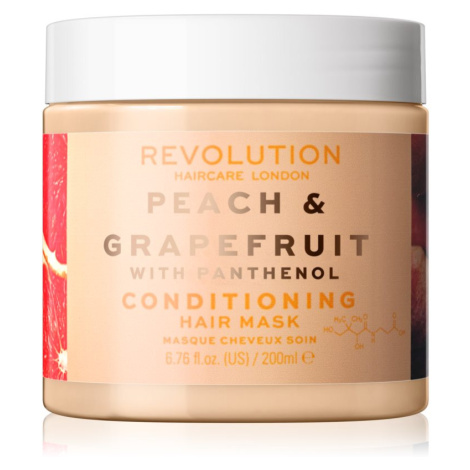 Revolution Haircare Hair Mask Peach & Grapefruit hydratačná a rozjasňujúca maska na vlasy