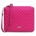 Tmavo ružová dámska crossbody kabelka Vuch Coalie Dotty Pink