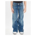 Modré dievčenské široké džínsy modrá Calvin Klein Jeans