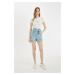 DEFACTO Paperbag High Waist Jean Shorts