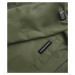 Jednoduchá dámska bunda v khaki farbe (B8018-11)