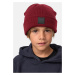 Logopatch Beanie Kids 2-Pack Coal+Burgundy