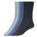 LIVERGY® Pánske ponožky, 7 párov (modrá/sivá/navy modrá)