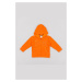 Detská mikina zippy oranžová farba, s kapucňou, s potlačou