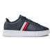 Tommy Hilfiger Sneakersy Supercup Lth Stripes Ess FM0FM04895 Tmavomodrá