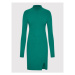 Kontatto Úpletové šaty 3M7616 Zelená Slim Fit