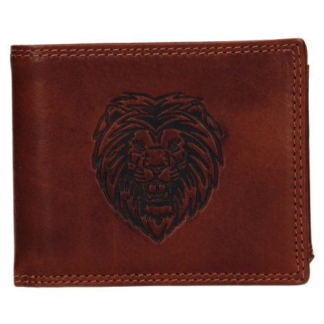 Pánska kožená peňaženka SendiDesign Lion - hnedá Sendi Design