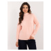 Light orange women's turtleneck sweater