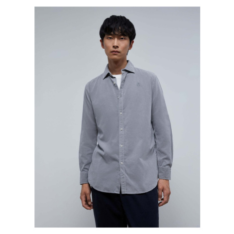Scalpers Košeľa 'Corduroy'  sivá