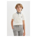 DEFACTO Boy's Short Sleeve Polo T-Shirt