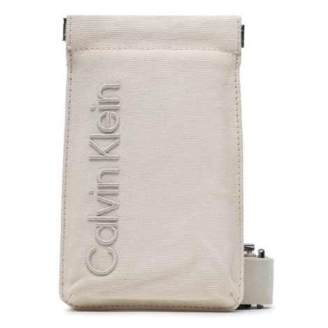 Calvin Klein Taška na telefón Ck Summer Phone Crossbody K60K610460 Béžová