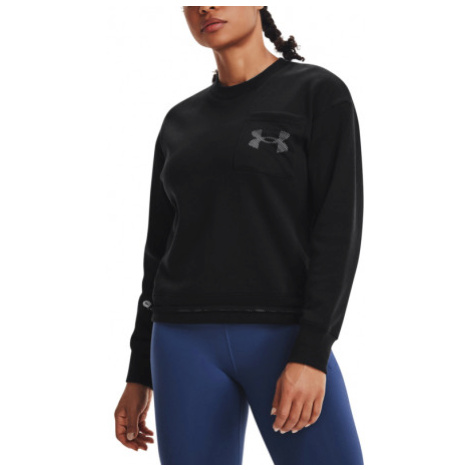 Dámska tréningová mikina UNDER ARMOUR Rival Fleece Mesh Crew-BLK