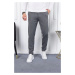 36197 Dewberry Ids Slim Fit Lycra Fabric Mens Trousers-GREY