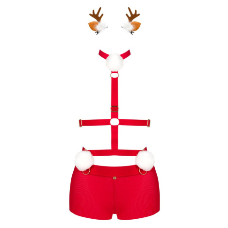Červený sexi kostým Ms Reindy Obsessive